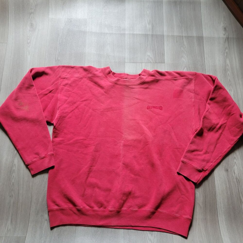 Levis Red Heavy Crewneck Sweatshirt Size L